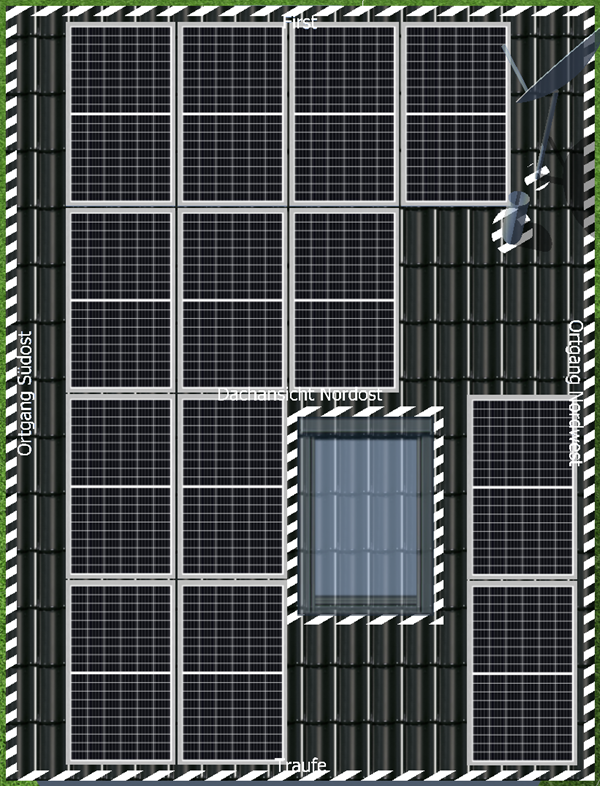 Nord-Ost Dachhälfte